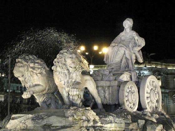 Fountain of Cybele in Madrid
